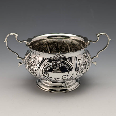 1894年 英国アンティーク 純銀製 シュガーボウル 113g John Millward Banks